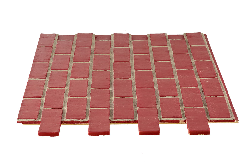 Smooth Brick Interlock - Red Gray Grout